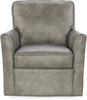 Image of Barrett Captain SWIVEL "Quick Ship" Leather Accent Chair