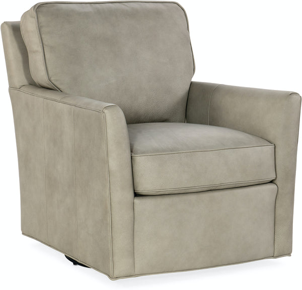 Barrett Tundra SWIVEL "Quick Ship" Leather Accent Chair