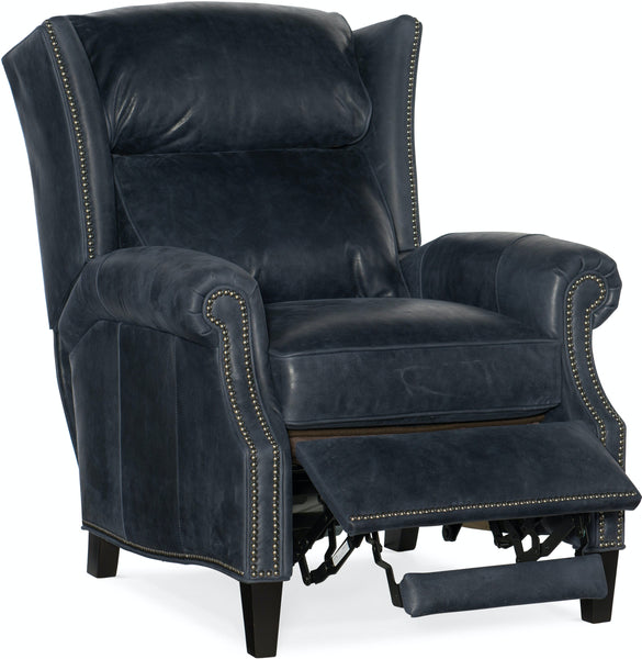 Bennett Leather Wing Back Reclining Chair