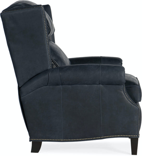 Bennett Leather Wing Back Reclining Chair