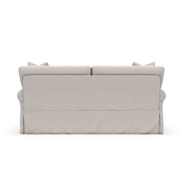 Bethany 76 Inch "Ready To Ship" Slipcovered Light Brown Full Sleeper Sofa (Photo For Style Only)