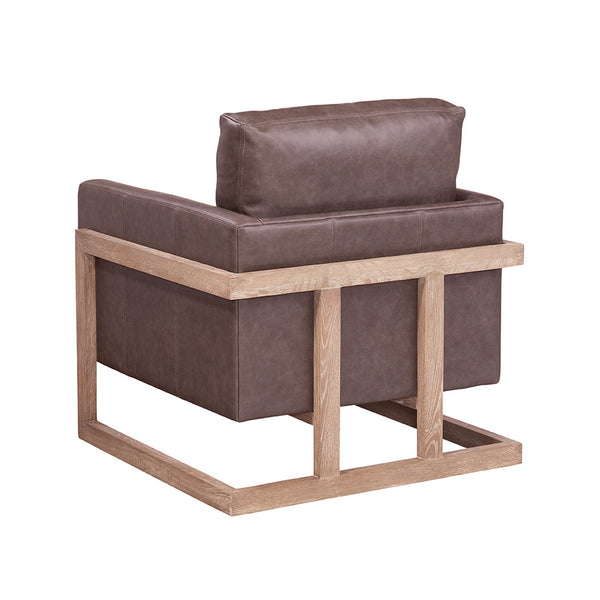 Blake "Quick Ship" Track Arm Pillow Back Leather Chair