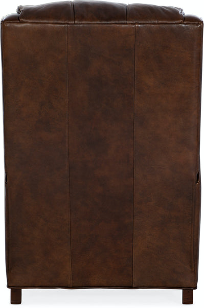 Bosworth Leather Bustle Pillow Back Recliner