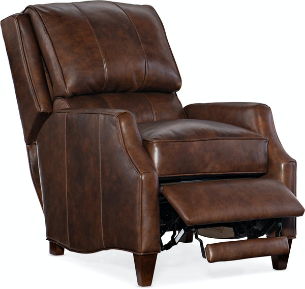 Bosworth Leather Bustle Pillow Back Recliner