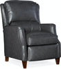 Image of Bradford Sculpted English Arm Leather Bustle Back Reclining Chair