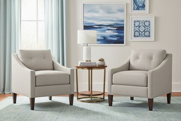 Brody Comfortable Fabric Accent Chair