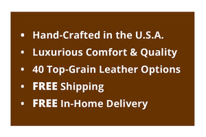 Townsend Leather Track Arm Living Room Furniture Collection