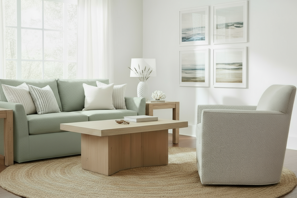 Caroline "Quick Ship" SWIVEL/GLIDER Small Contemporary Fabric Arm Chair