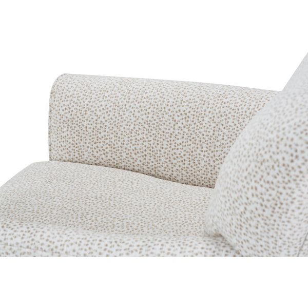 Caroline "Quick Ship" SWIVEL/GLIDER Small Contemporary Fabric Arm Chair