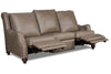 Image of Charles 84 Inch Power Wall Hugger English Arm Leather Sofa