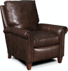 Image of Clifton Rolled Arm Pillow Back Leather Recliner