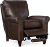 Image of Clifton Rolled Arm Pillow Back Leather Recliner