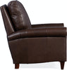 Image of Clifford Rolled Arm Pillow Back Leather Recliner