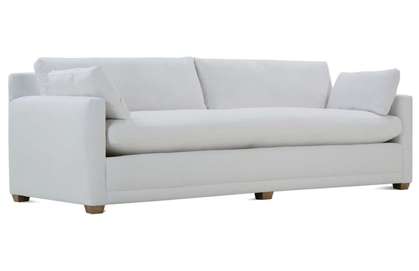 Donna I 100 Inch Single Bench Seat Fabric Sofa With Track Arms