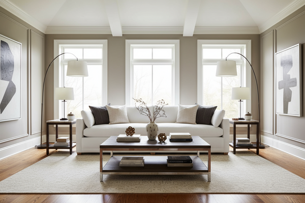 Donna I 100 Inch EXTRA DEEP Single Bench Seat Fabric Sofa With Track Arms