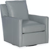 Image of Edmunds Transitional Leather Swivel Club Chair