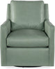 Image of Edmunds Transitional Leather Swivel Club Chair