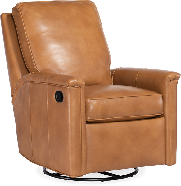 Erikson Leather SWIVEL/GLIDER Pillow Back Reclining Chair