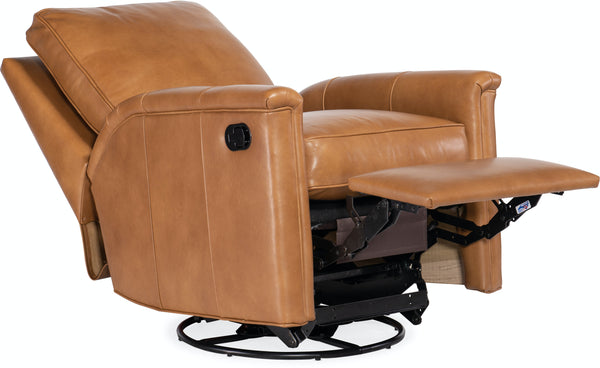 Erikson Leather SWIVEL/GLIDER Pillow Back Reclining Chair