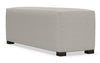 Image of Evelyn 62 Inch Large Bench Fabric Upholstered Ottoman