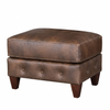 Image of Harris Pillow Top Leather Ottoman