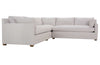 Image of Faith Quick Ship Two Piece Bench Seat Pillow Back Sectional (As Configured)