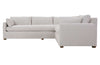 Image of Faith Quick Ship Two Piece Bench Seat Pillow Back Sectional (As Configured)