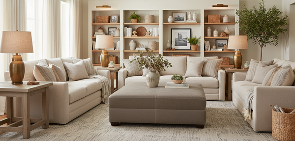 Gaines 36", 40", 44", Or 48" Inch Square Leather Ottoman (4 Sizes Available)