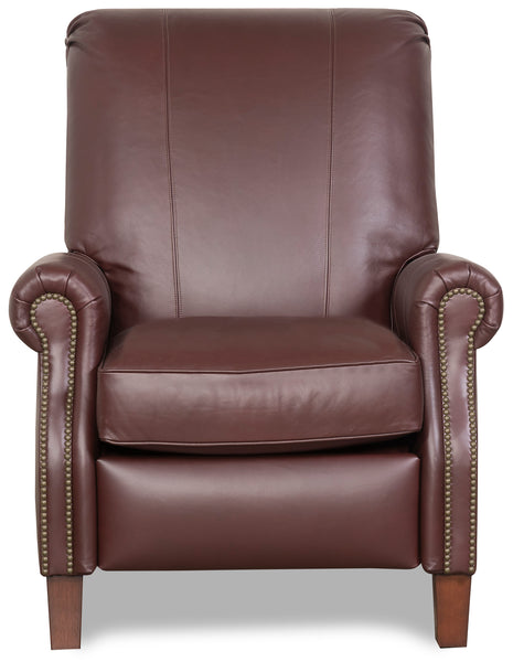 Hanover Leather Recliner With Nailhead Trim - Luxurious Comfort With Classic Elegance