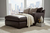 Image of Harrison Leather Chaise Lounge (Photo For Style Only)