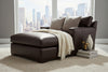 Image of Harrison Leather Chaise Lounge (Photo For Style Only)