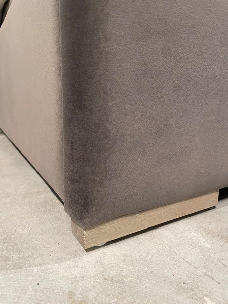 Hepburn Fabric "Quick Ship" Upholstered Queen Or King Platform Wing Bed