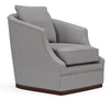 Image of Jane Swivel Upholstered Accent Chair With Wooden Base