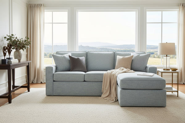 Jennifer Apartment Size Sofa With Reversible Chaise