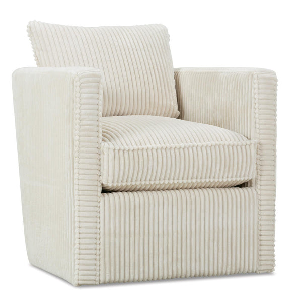 Jocelyn "Quick Ship" SWIVEL Upholstered Fabric Accent Chair