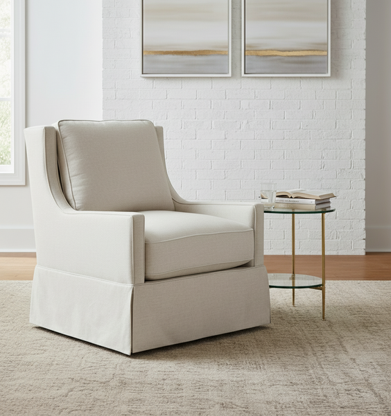 Kathy "Quick Ship" Swivel Accent Chair