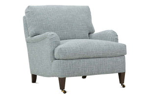 Katie Custom Fabric Upholstered English Arm Club Chair
