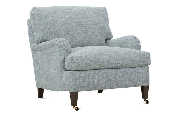 Katie Custom Fabric Upholstered English Arm Club Chair