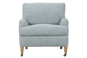 Katie Custom Fabric Upholstered English Arm Club Chair