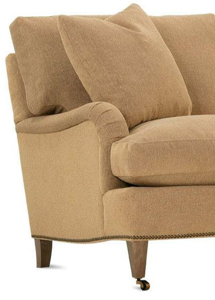 Katie 93 Inch Custom English Arm Fabric Sofa