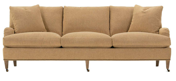 Katie 93 Inch Custom English Arm Fabric Sofa