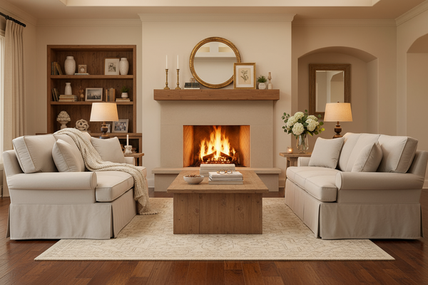 Laura T-Cushion Slipcovered Collection