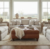 Image of Lucas "Ready To Ship" 44 Inch Square Leather Bench Ottoman (Photo For Style Only)