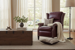 Luke Tall Wing Back Leather Recliner