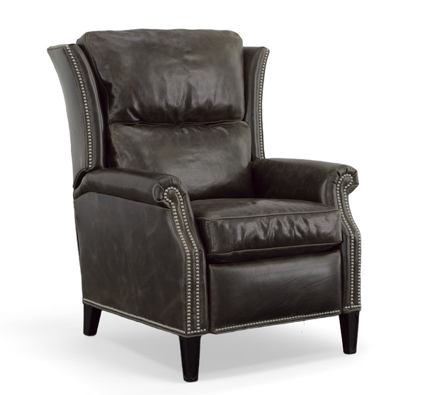 Luke Tall Wing Back Leather Recliner
