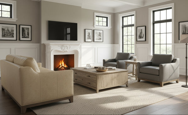 Martin Pillow Back Leather Sofa Or Sleeper Sofa