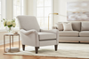 Image of McKenna Upholstered English Arm Accent Arm Chair