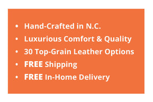 Broadway Traditional Leather 8-Way Hand Tied Furniture Collection