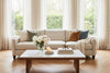 Image of Ellie Fog "Quick Ship" Fabric Mid-Century Sofa Collection