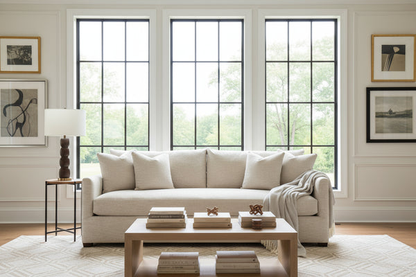 Paulette 89 Inch QUEEN SLEEPER Single Bench Cushion Fabric Sofa